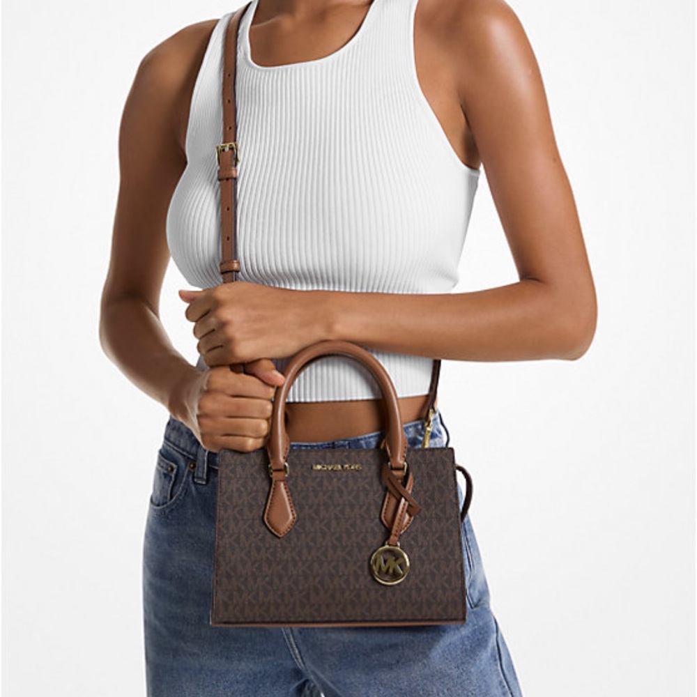 Michael Kors Small Sheila Satchel Crossbody
Bag Brown
NWT - Picture 1 of 16